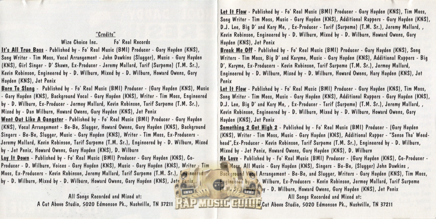 KOOL DADDY FRESH/IT'S ALL TRUE 2〜/G-RAP Kool Daddy Fresh - It's All True: CD | Rap Music Guide